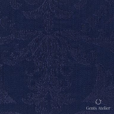 Костюмная ткань Marzoni 612 - 060 / 1100 — Синий, узор, 51% шерсть, 49% вискоза