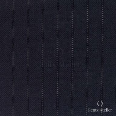 Костюмная ткань Marzoni 618 - 368 / 1200 — Тёмно-синий, полоса, 100% шерсть