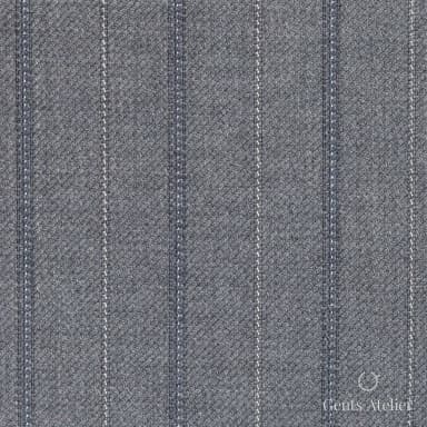 Костюмная ткань Marzoni 618 - 390 / 1200 — Серый, полоса, 100% шерсть
