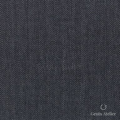 Костюмная ткань Marzoni 725 - 465 / 1400 — Серый, ёлочка, 100% шерсть