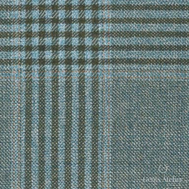 Костюмная ткань Marzoni 600 - 484 / 1000 — Зелёный / Dark Green, оконная клетка, 100% шерсть