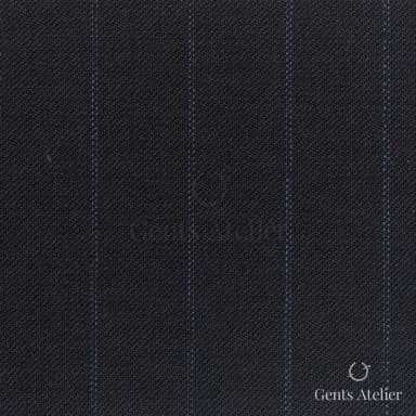 Костюмная ткань Marzoni 621 - 121 / 900 — Тёмно-синий, полоса, 100% шерсть