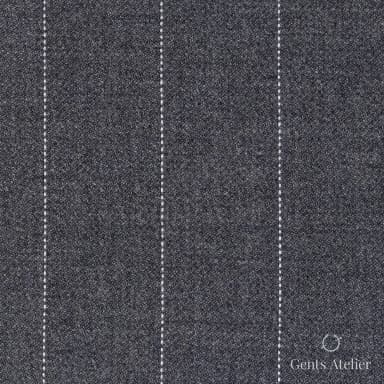 Костюмная ткань Marzoni 621 - 135 / 900 — Серый / Белый, полоса, 100% шерсть