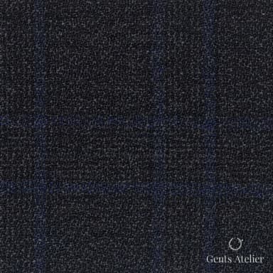 Костюмная ткань Marzoni 622 - 033 / 800 — Dark Gray / Синий, меланж, 100% шерсть