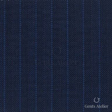 Костюмная ткань Marzoni 721 - 125 / 900 — Синий / Голубой, ёлочка, 100% шерсть