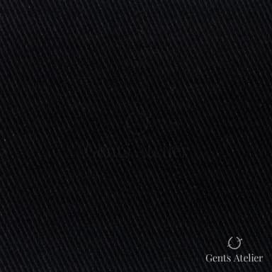 Костюмная ткань Marzoni 611 - 340 / 600 — Чёрный, однотонная, 100% хлопок