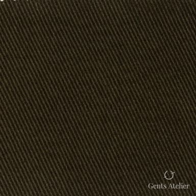 Костюмная ткань Marzoni 611 - 345 / 600 — Оливковый, однотонная, 100% хлопок