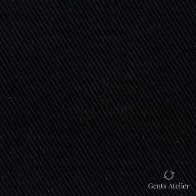 Костюмная ткань Marzoni 611 - 376 / 600 — Чёрный, однотонная, 100% хлопок