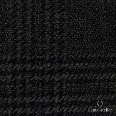 Костюмная ткань Marzoni 651 - 683 / 1500 — Оливковый / Чёрный, клетка, 90% шерсть, 10% кашемир