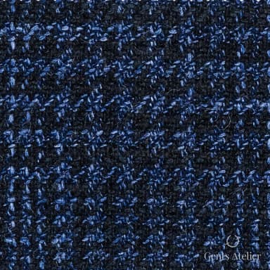 Костюмная ткань Marzoni 722 - 246 / 1300 — Синий / Чёрный, меланж, 88% шерсть, 12% шёлк