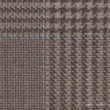Костюм из Reda TTR3622 — бежево-коричневая клетка, 100% Шерсть