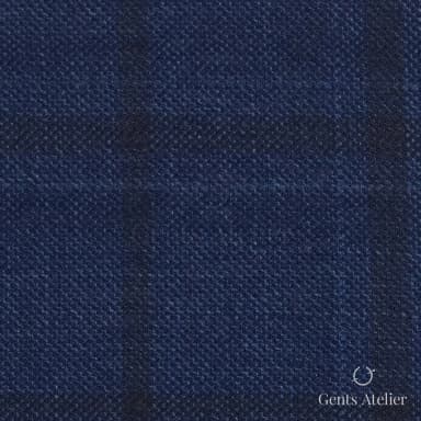 Костюм из Reda TTR2592 — тёмно-синий с клеткой, 100% Шерсть