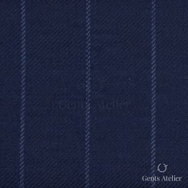 Костюм из Vitale Barberis Canonico TTV2131 — синий с меловой полоской, 100% Шерсть