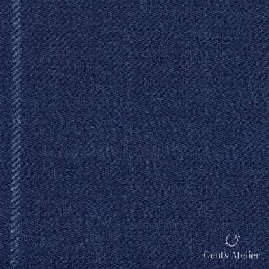 Костюм из Vitale Barberis Canonico TTV2135 — тёмно-синий виндоупейн, 100% Шерсть