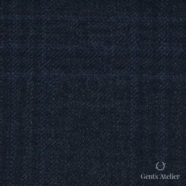 Костюм из Vitale Barberis Canonico TTV2614 — тёмно-серо-синий виндоупейн, 100% Шерсть