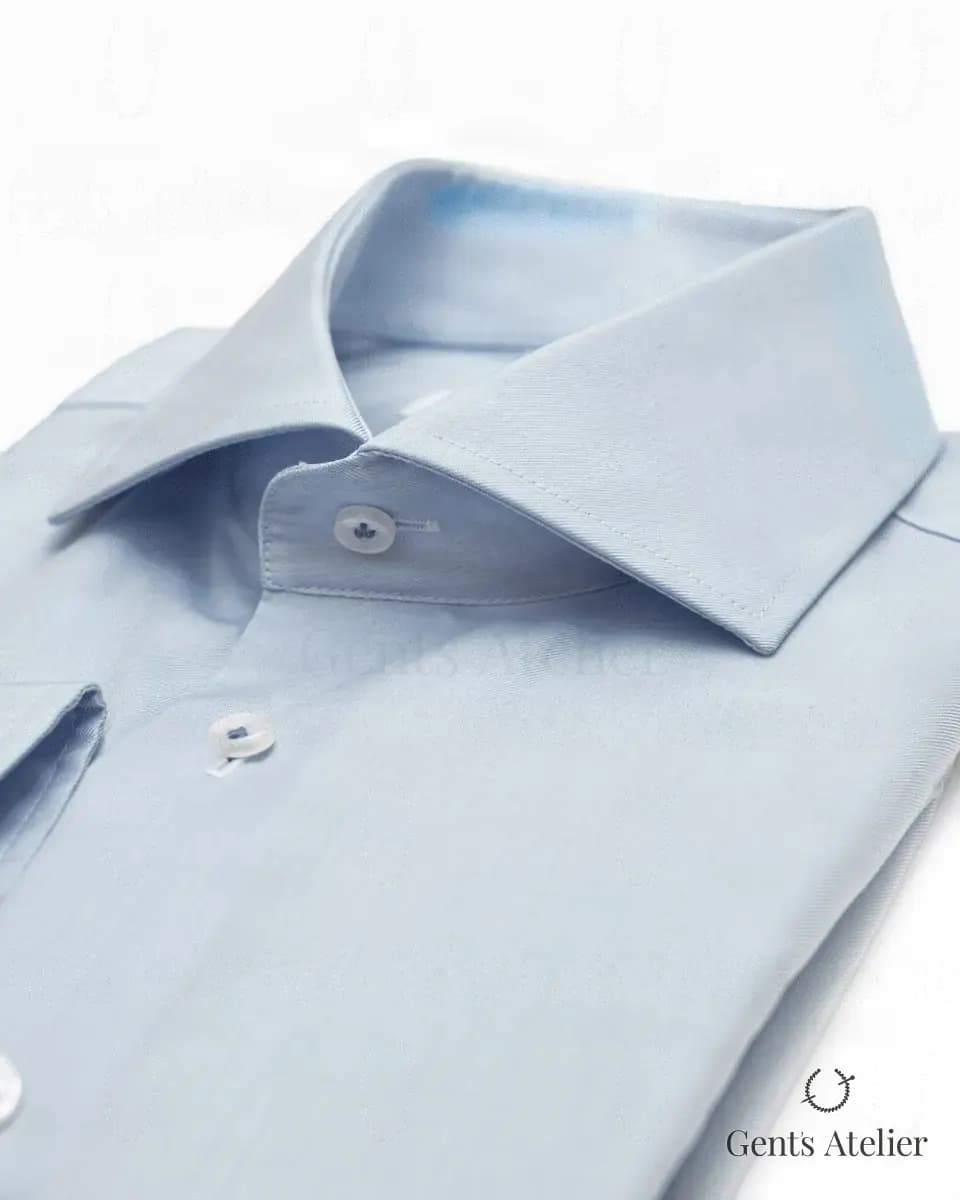 Хлопковая сорочка Non Iron, голубая