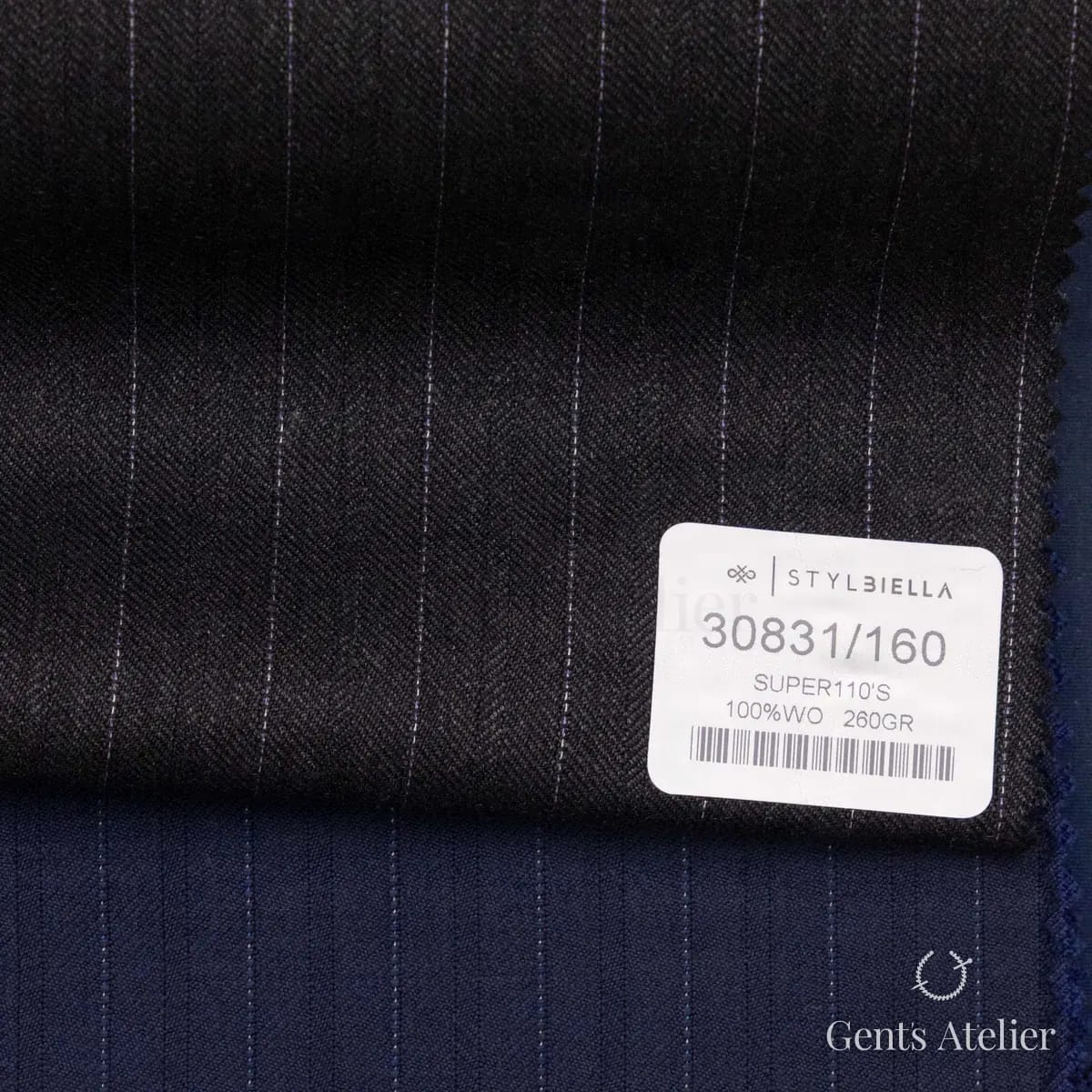 Образец ткани Stylbiella 30831/160 с этикеткой