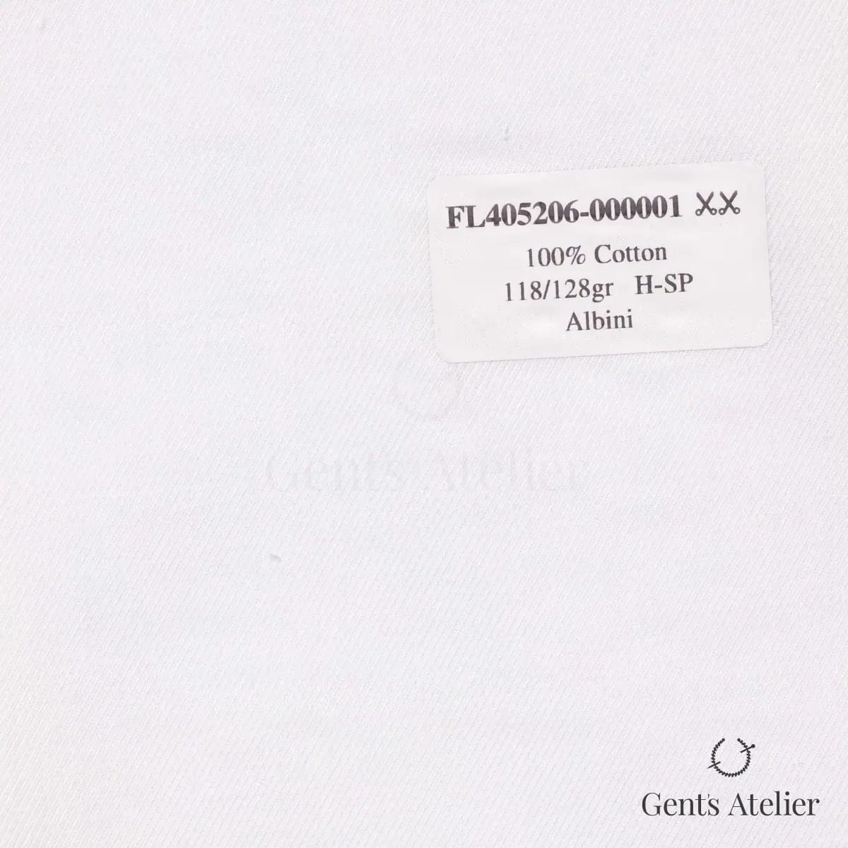 Образец ткани Albini FL405206-000001 с этикеткой
