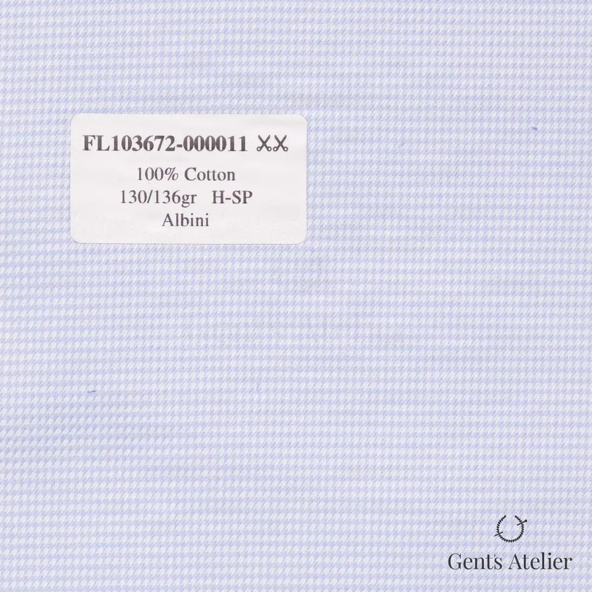 Образец ткани Albini FL103672-000011 с этикеткой