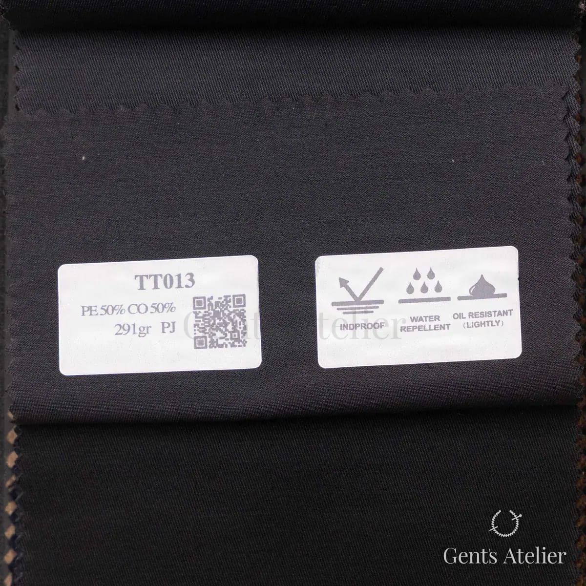 Образец ткани Coatings TT013 с этикеткой