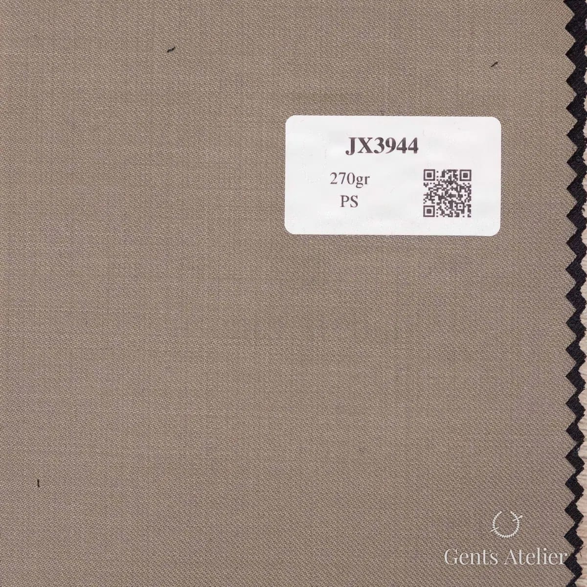 Образец ткани Iniziare JX3944 с этикеткой, бежевый