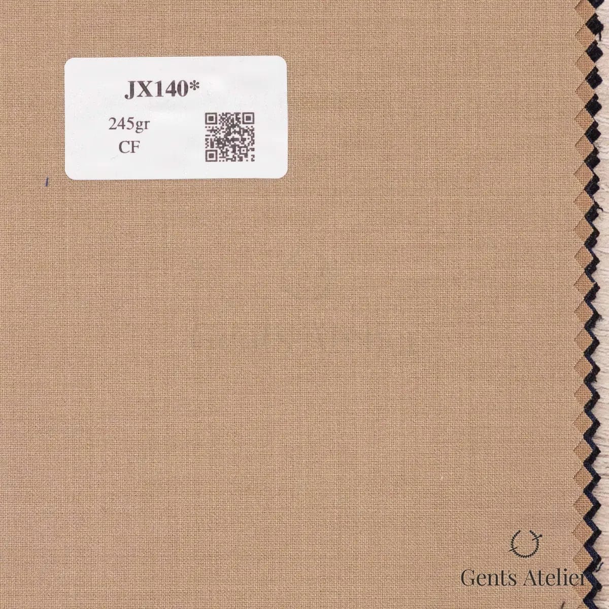 Образец ткани Iniziare JX140 с этикеткой, песочный
