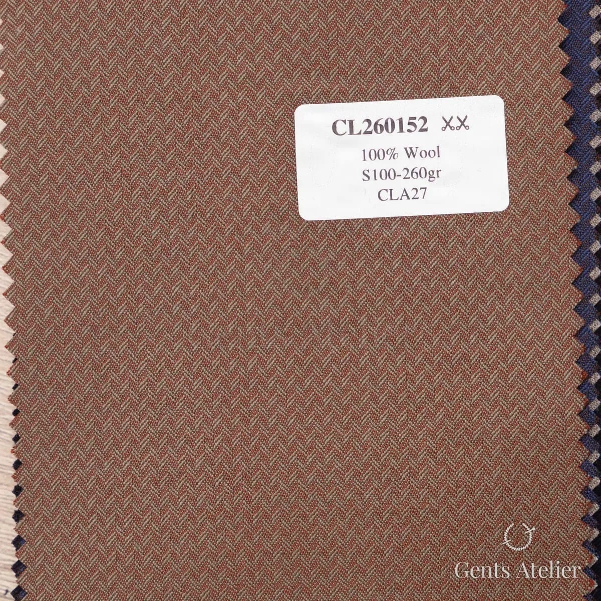 Образец ткани Scabal CL260152 с этикеткой