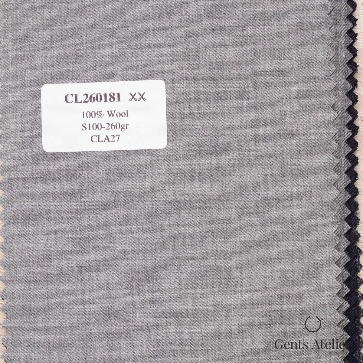 Образец ткани Scabal CL260181 с этикеткой