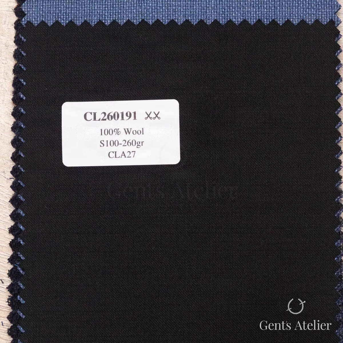 Образец ткани Scabal CL260191 с этикеткой