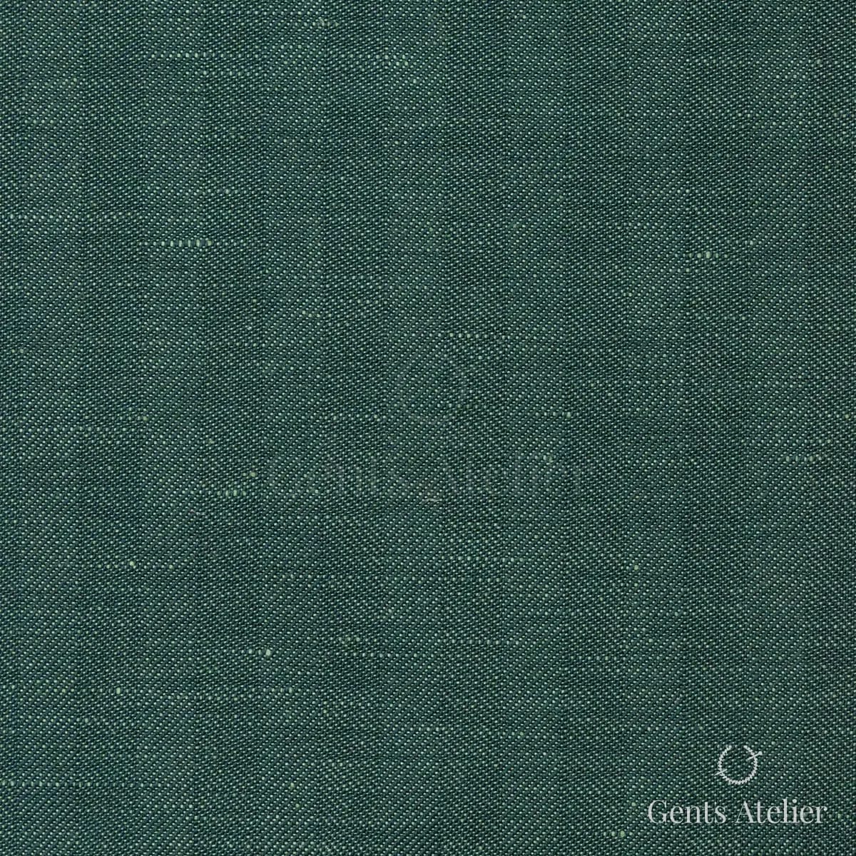 Костюм из Dormeuil TD882202 — тёмно-зелёный, 60% шерсть, 40% лён