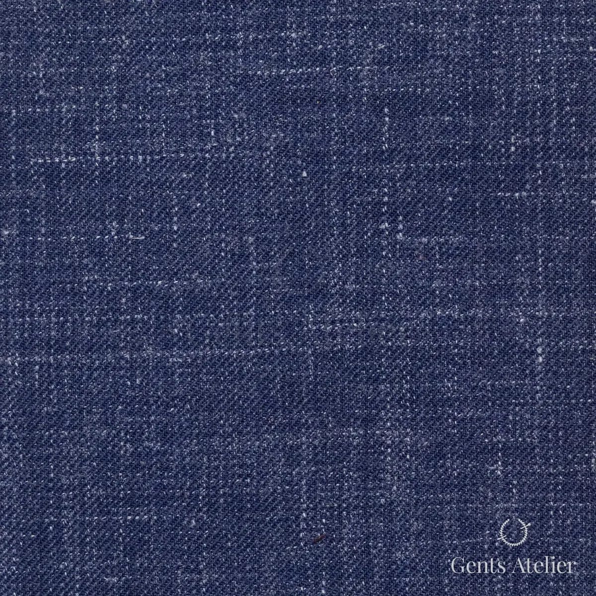 Костюм из Dormeuil TD882127 — тёмно-синий, 83% шерсть, 17% лён