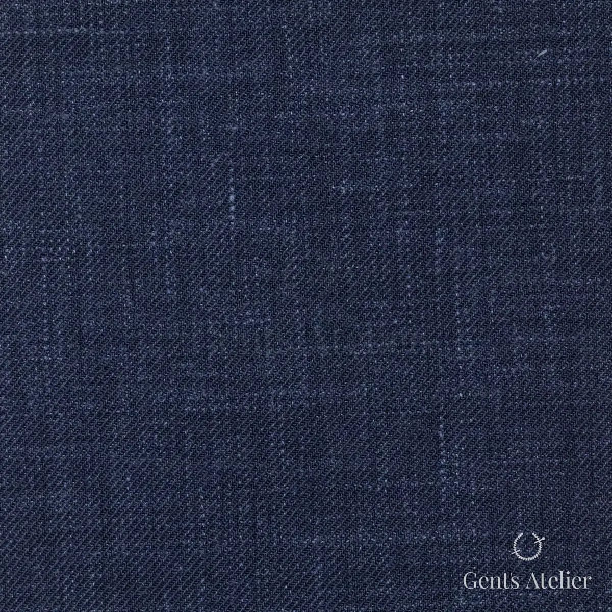 Костюм из Dormeuil TD882117 — тёмно-синий, 83% шерсть, 17% лён