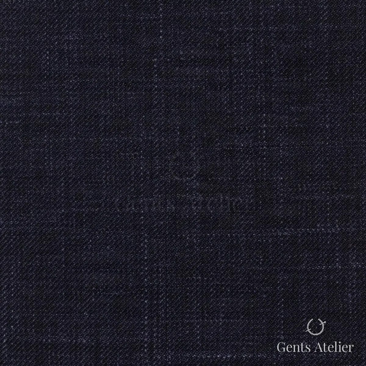 Костюм из Dormeuil TD882118 — тёмно-синий, 83% шерсть, 17% лён