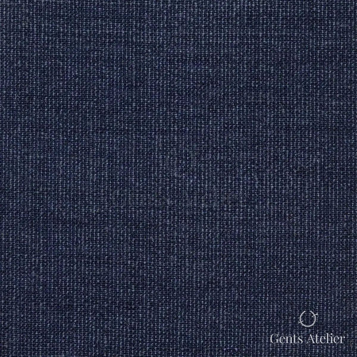 Костюм из Dormeuil TD881108 — тёмно-синий, 35% шерсть, 23% бамбук, 22% шёлк, 20% лён