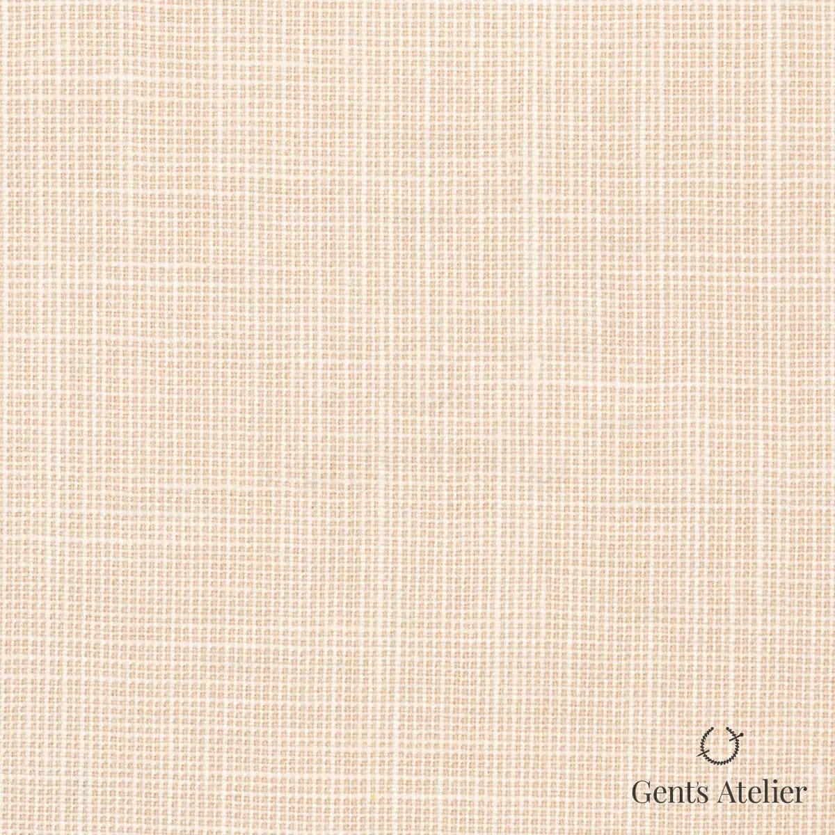 Костюм из Dormeuil TD881161 — светло-бежевый, 35% шерсть, 23% бамбук, 22% шёлк, 20% лён