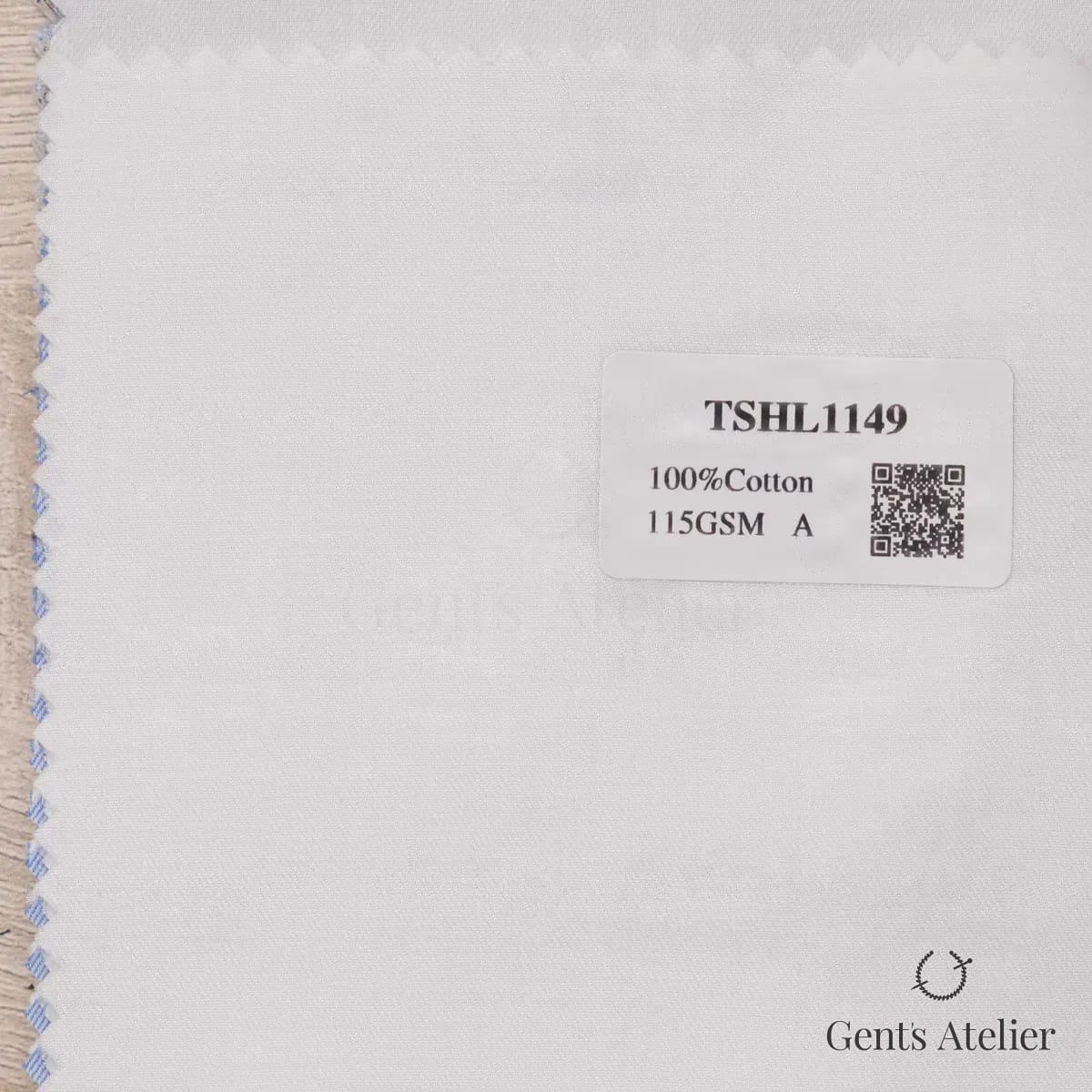 Образец ткани Geneva TSHL1149 с этикеткой, белый