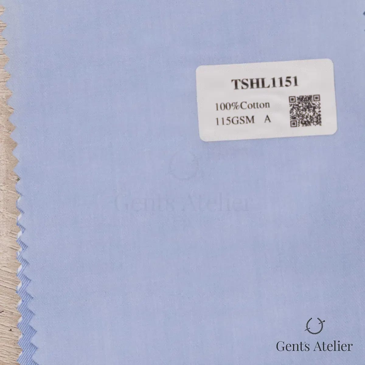 Образец ткани Geneva TSHL1151 с этикеткой, светло-голубой