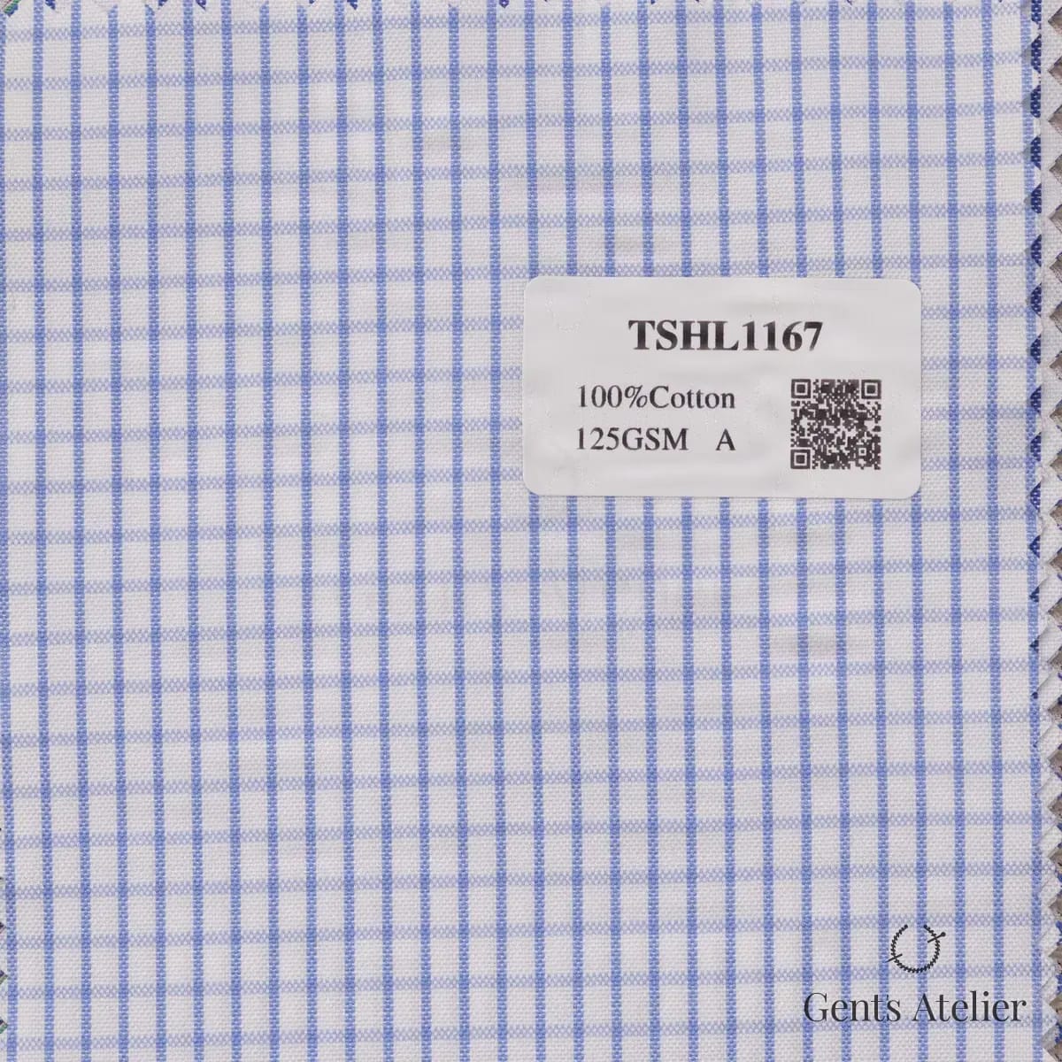 Образец ткани Geneva TSHL1167 с этикеткой, белый