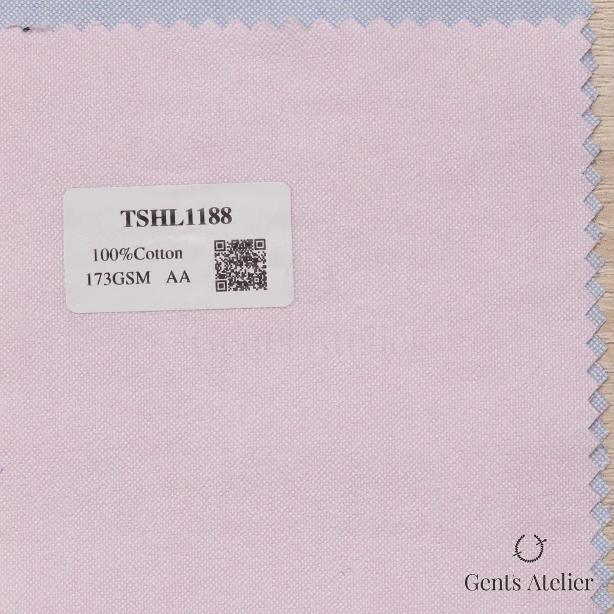 Образец ткани Geneva TSHL1188 с этикеткой, светло-розовый