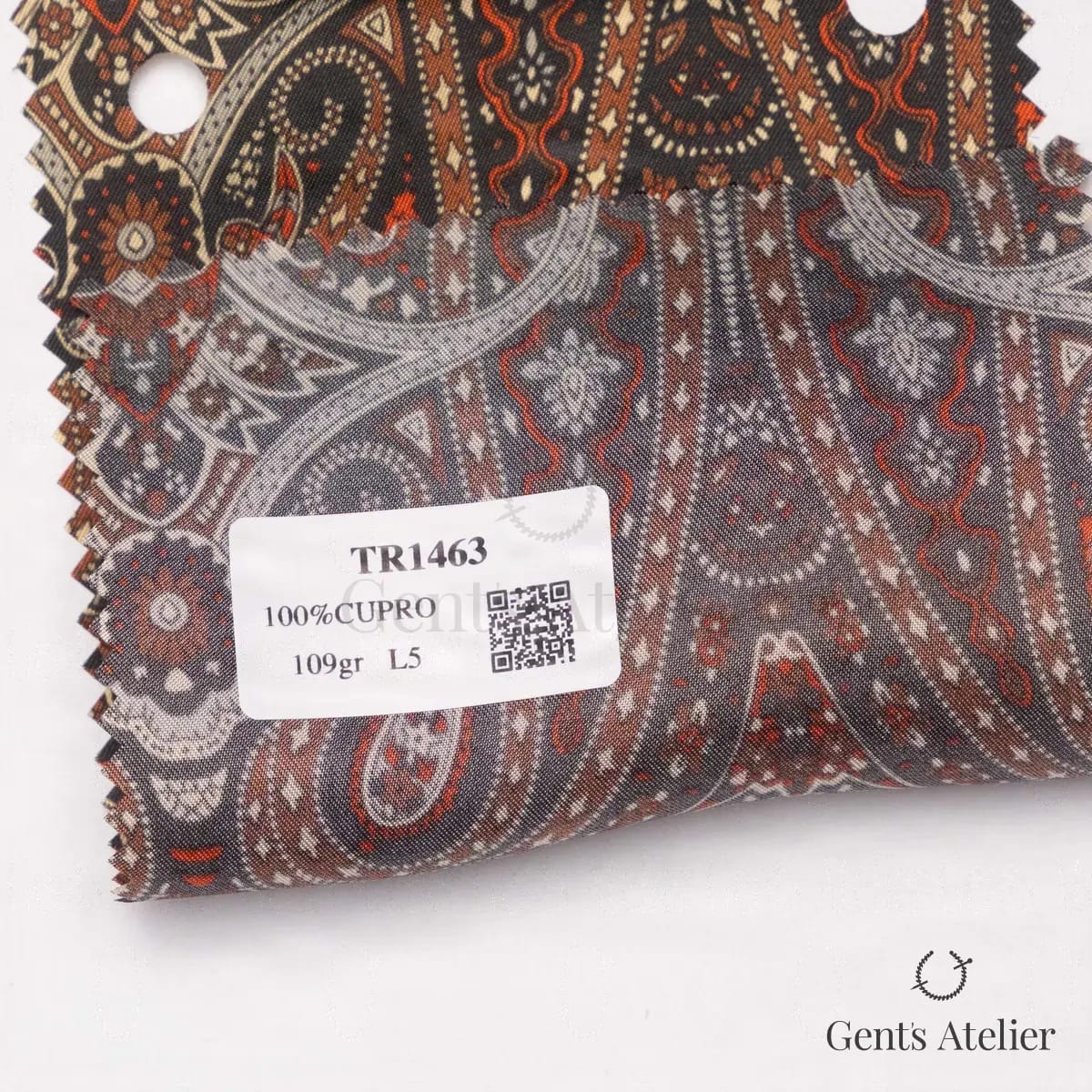 Образец ткани Luxury Distinctive TR1463 с этикеткой, чёрный