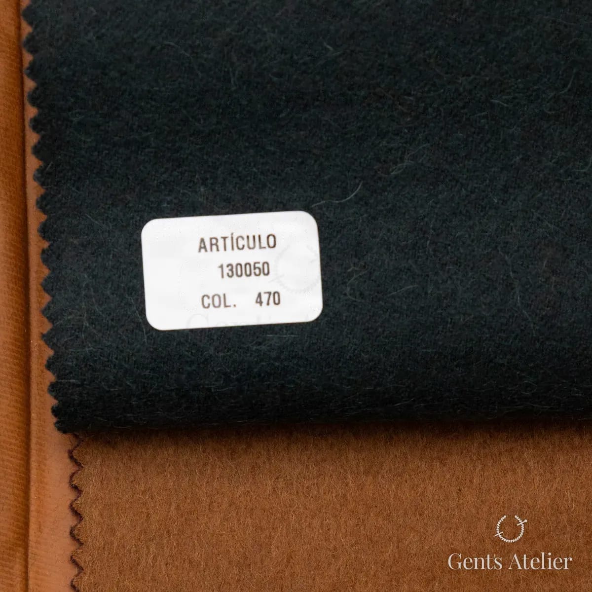Образец ткани Barrington 130050/470 с этикеткой, тёмно-бирюзовый