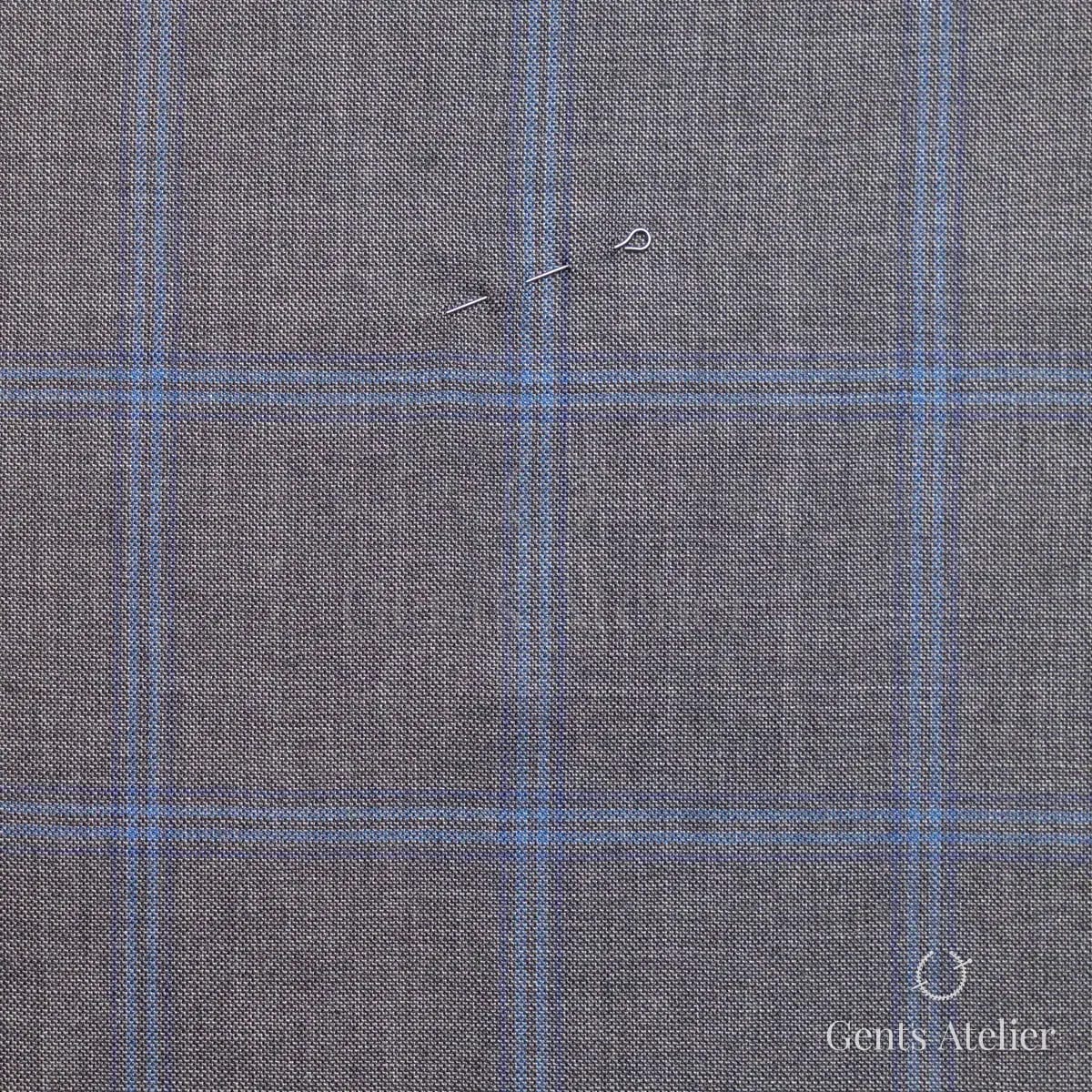 Костюм из Huddersfield 152724-B — тёмно-серый, 85% шерсть, 15% шёлк