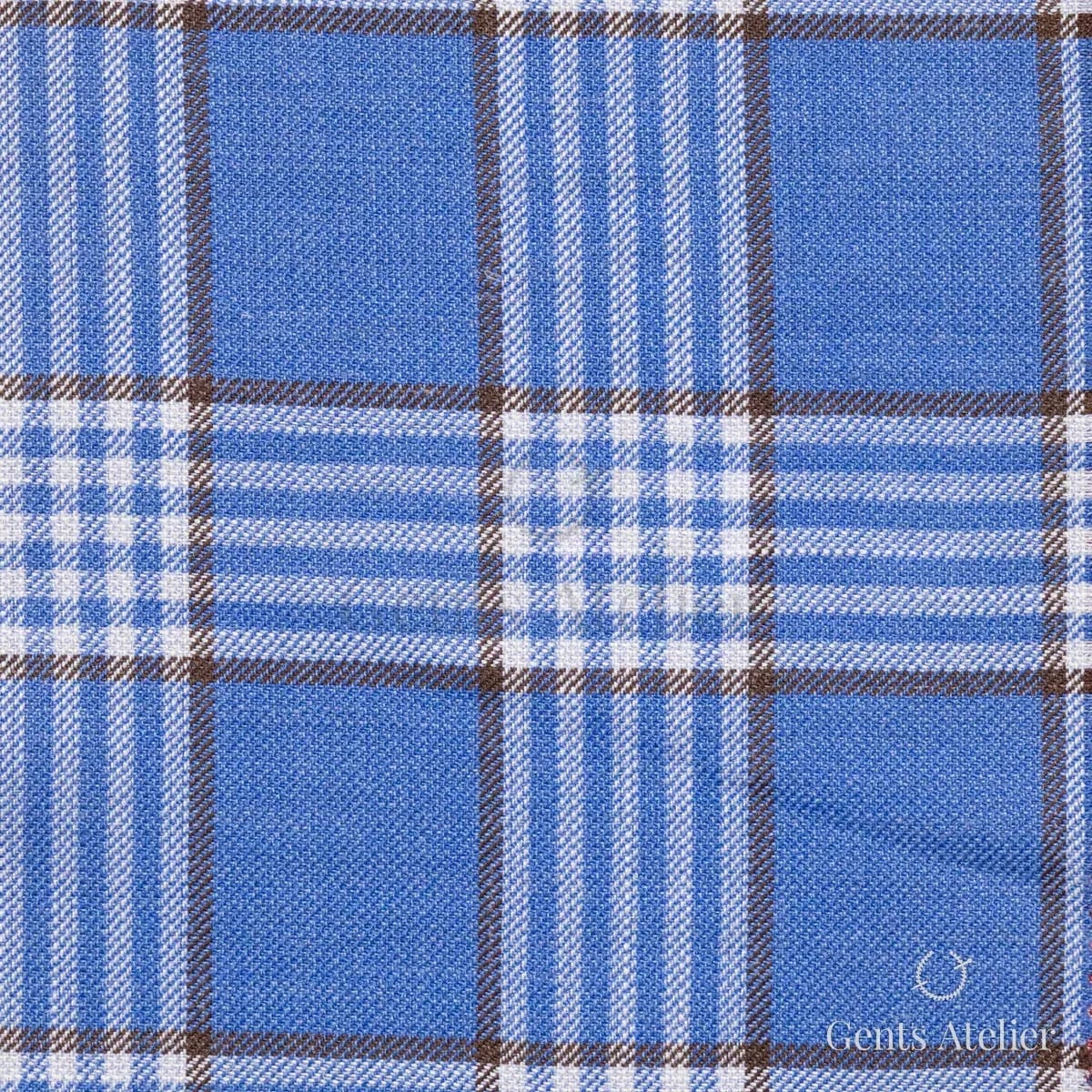 Костюм из Huddersfield 252822-B — синий, 75% шерсть, 15% шёлк, 10% лён