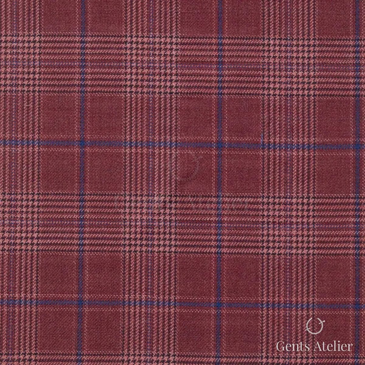 Костюм из Huddersfield 252852-A — тёмно-бордовый, 100% шерсть