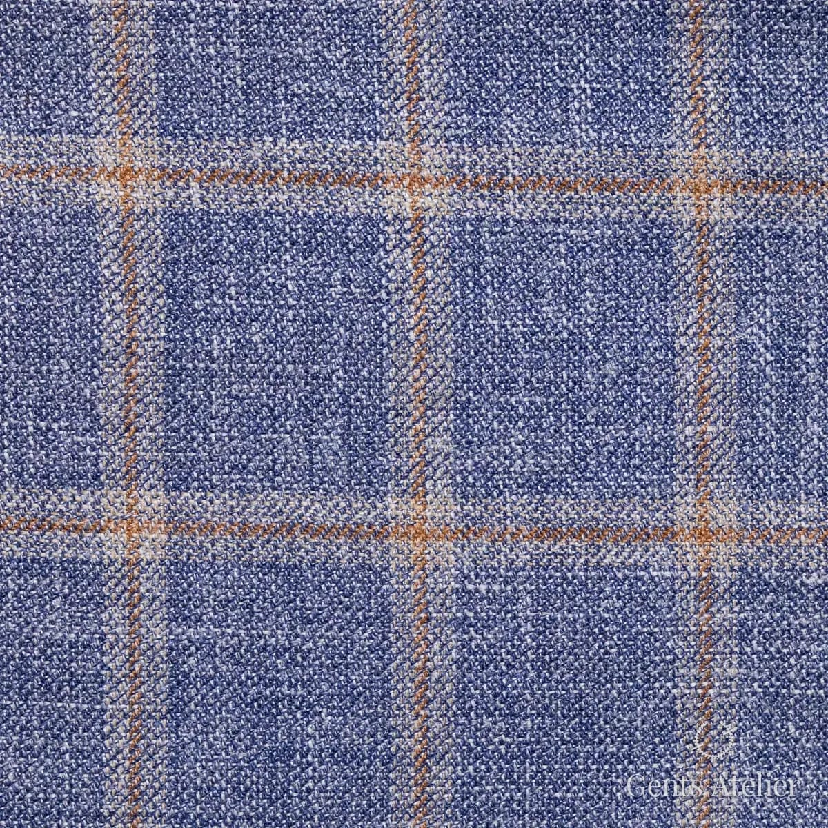 Костюм из Huddersfield 254806-B — синий, 38% шерсть, 34% шёлк, 28% лён