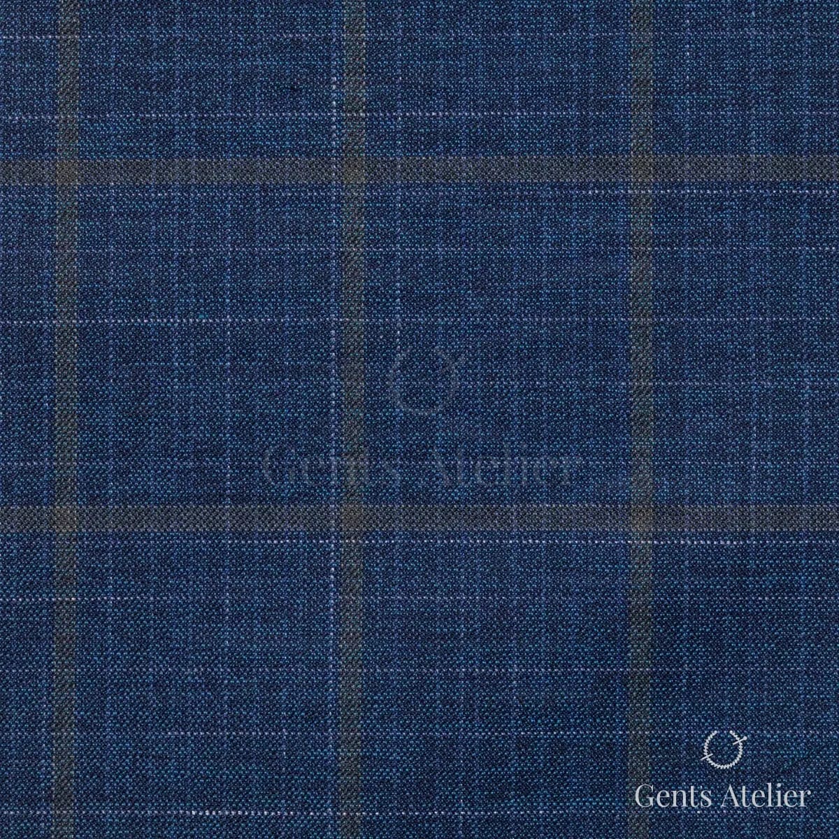 Костюм из Huddersfield 254823-B — тёмно-синий, 100% шерсть