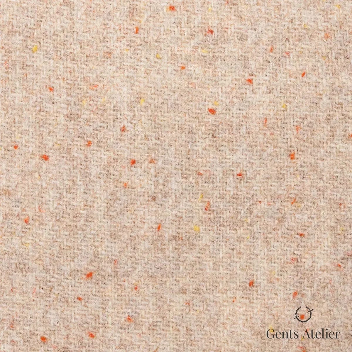 Пальто из Harris Tweed LB002087 — бежевый, 100% шерсть