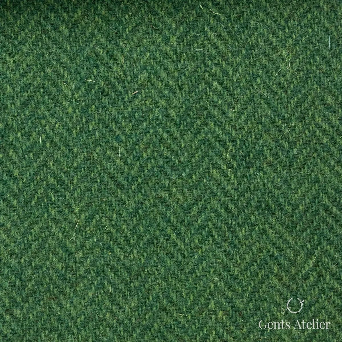 Пальто из Harris Tweed LB000184 — зелёный, 100% шерсть