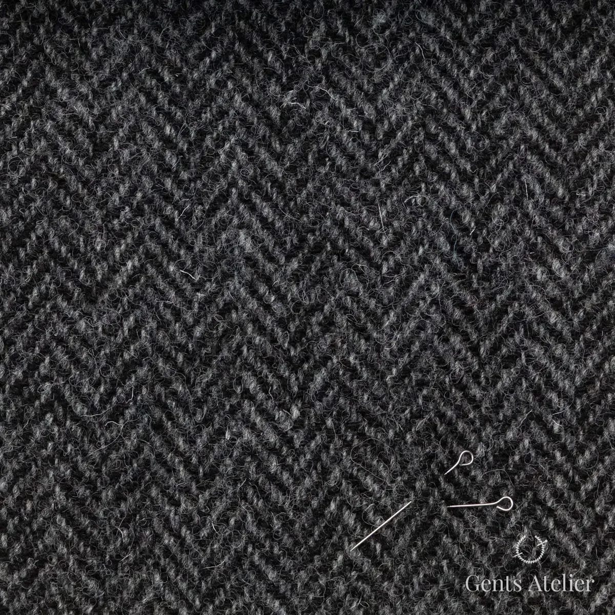 Костюм из Harris Tweed LB000180 — угольный, 100% шерсть