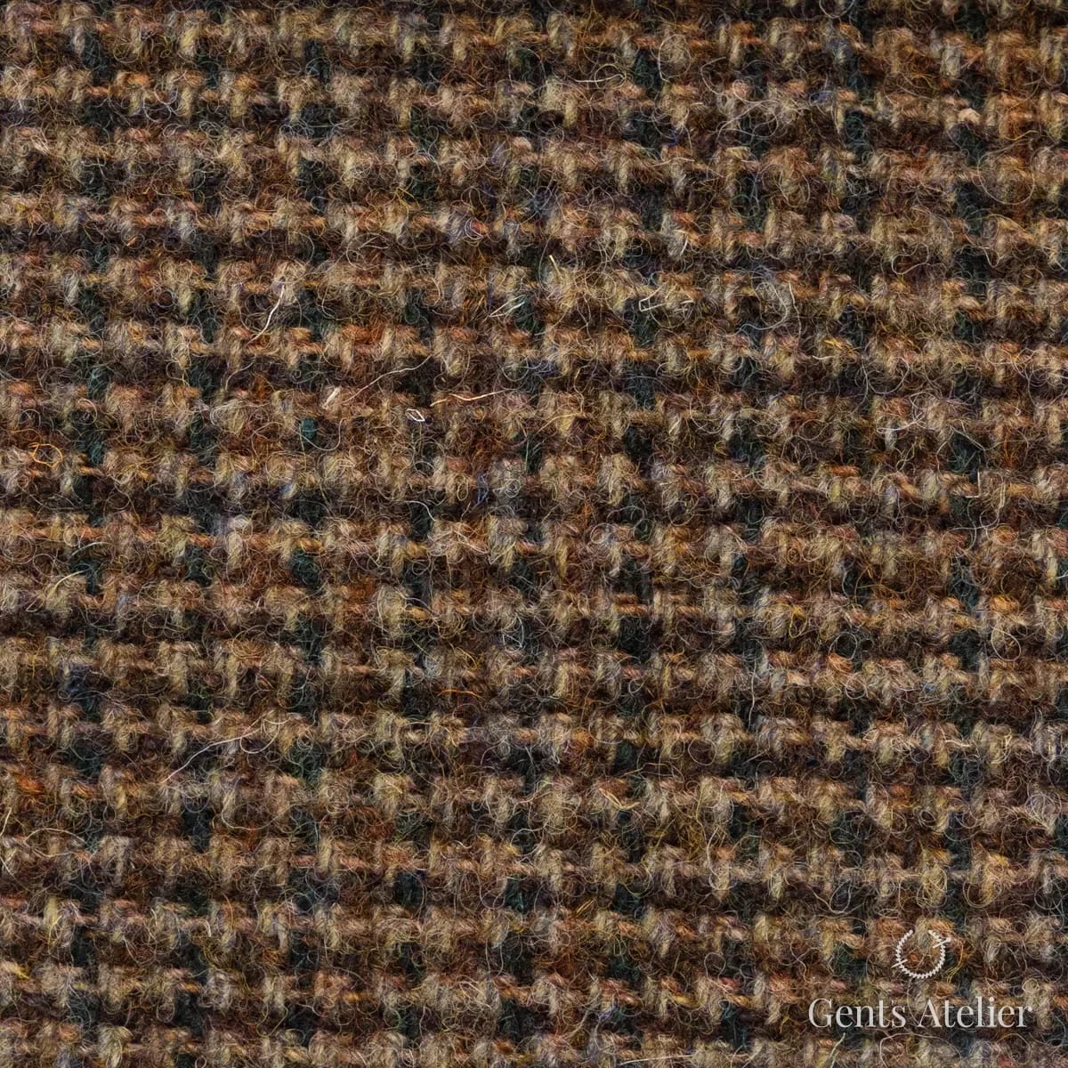 Пальто из Harris Tweed LB000530 — коричневый, 100% шерсть